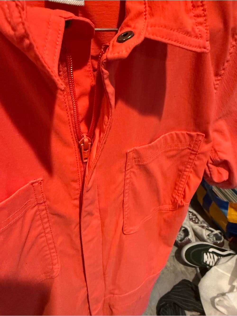Duluth Trading Co. Women's Heirloom Gardening Short Coveralls in Blue - Picture 7 of 10